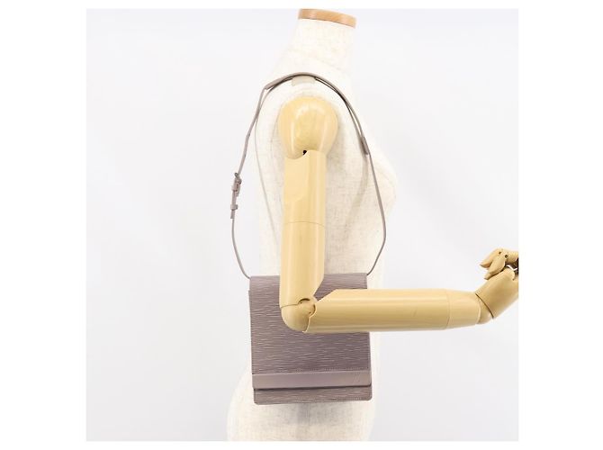 LOUIS VUITTON Borsa a Spalla Epi Biarritz Lilla M5293B LV Auth gh1348 Porpora - vista 21