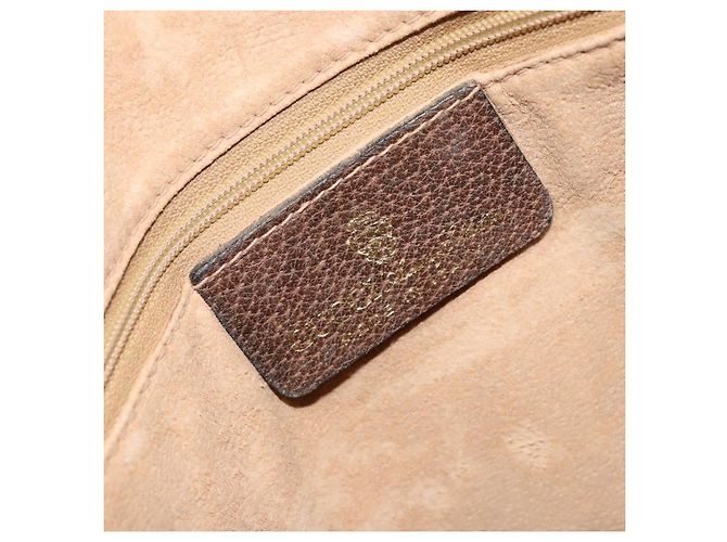 Borsa tote Gucci GG Supreme Web Sherry Line in PVC beige e oro 010 378 Auth 154418 D'oro - vista 18