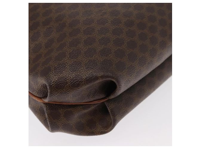 Céline CELINE Macadam Canvas Schultertasche aus PVC-Leder Braun Gold Auth 153471 Golden - Ansicht 16