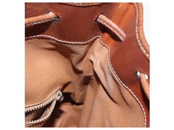 Céline CELINE Macadam Canvas Schultertasche aus PVC-Leder Braun Gold Auth 153471 Golden - Ansicht 20