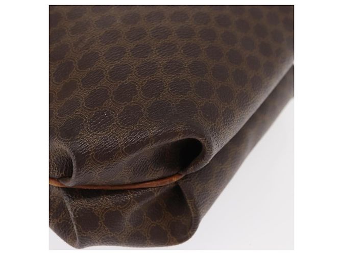 Céline CELINE Macadam Canvas Schultertasche aus PVC-Leder Braun Gold Auth 153471 Golden - Ansicht 8