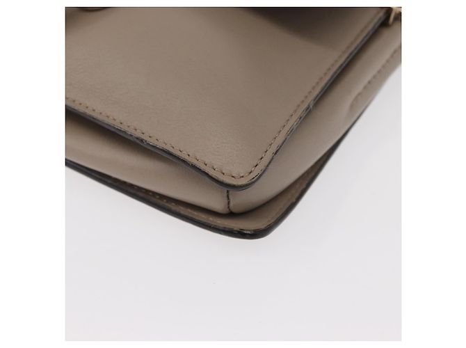 Chloé Borsa a Spalla Chloe Fay in Pelle Scamosciata Beige Oro Auth gh1321 D'oro - vista 14