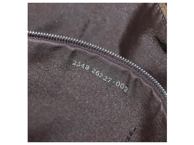 Borsa a spalla Mamma Baguette in tela Zucca FENDI nera e marrone Auth 153620SAV Nero - vista 11