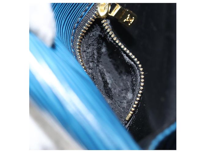 LOUIS VUITTON Borsa a Spalla Epi Saint Cloud GM Blu Toledo M52195 LV Auth ep12333 - vista 11