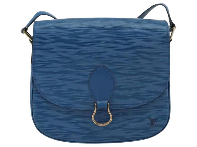 LOUIS VUITTON Borsa a Spalla Epi Saint Cloud GM Blu Toledo M52195 LV Auth ep12333 - vista 13