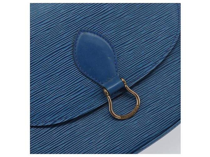 LOUIS VUITTON Borsa a Spalla Epi Saint Cloud GM Blu Toledo M52195 LV Auth ep12333 - vista 18