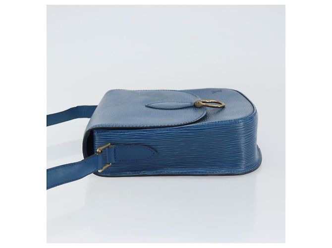 LOUIS VUITTON Borsa a Spalla Epi Saint Cloud GM Blu Toledo M52195 LV Auth ep12333 - vista 4