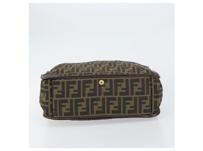 FENDI Zucca Canvas Tote Bag Schwarz Braun Auth gh1447 - Ansicht 10