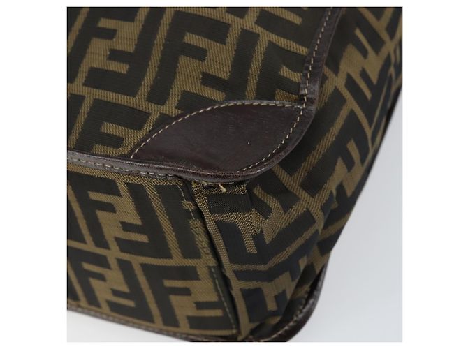 FENDI Zucca Canvas Tote Bag Schwarz Braun Auth gh1447 - Ansicht 11