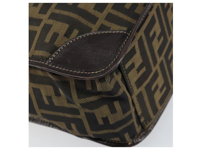 FENDI Zucca Canvas Tote Bag Schwarz Braun Auth gh1447 - Ansicht 12