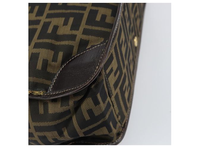FENDI Zucca Canvas Tote Bag Schwarz Braun Auth gh1447 - Ansicht 13
