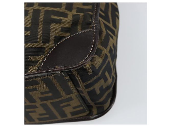 FENDI Zucca Canvas Tote Bag Schwarz Braun Auth gh1447 - Ansicht 2