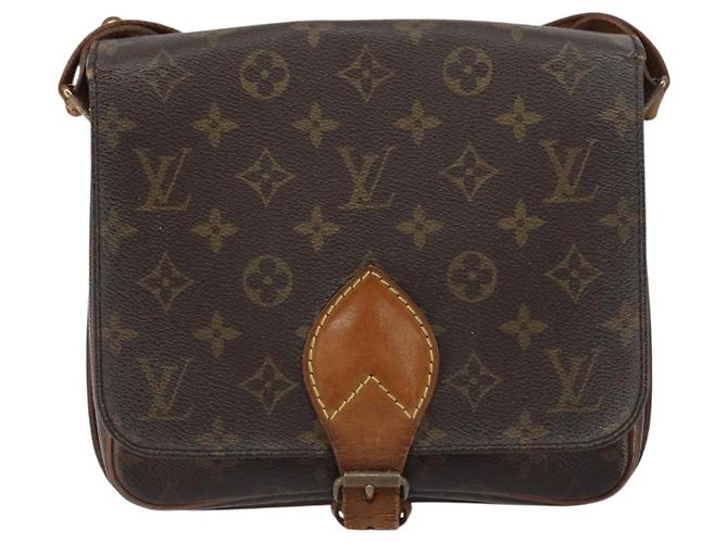 LOUIS VUITTON Borsa a Spalla Monogram Cartouchiere MM M51253 LV Auth BA8848 Monogramma - vista 13