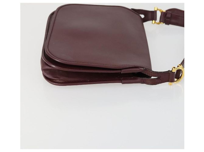 Cartier Borsa a Spalla in Pelle 2 Set Bordeaux Auth 151718 Bordò - vista 12