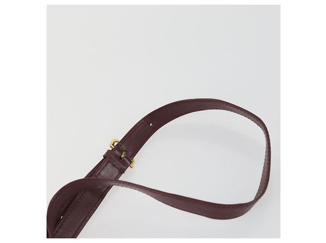 Cartier Borsa a Spalla in Pelle 2 Set Bordeaux Auth 151718 Bordò - vista 14