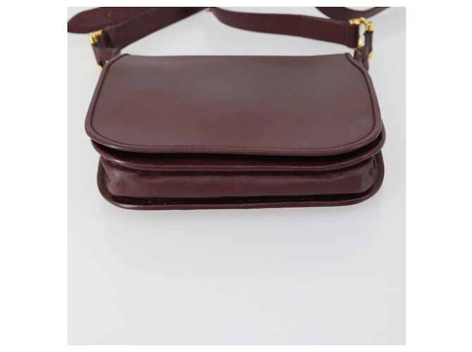 Cartier Borsa a Spalla in Pelle 2 Set Bordeaux Auth 151718 Bordò - vista 15