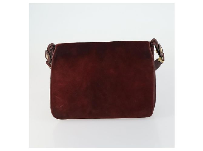 Cartier Borsa a Spalla in Pelle 2 Set Bordeaux Auth 151718 Bordò - vista 2