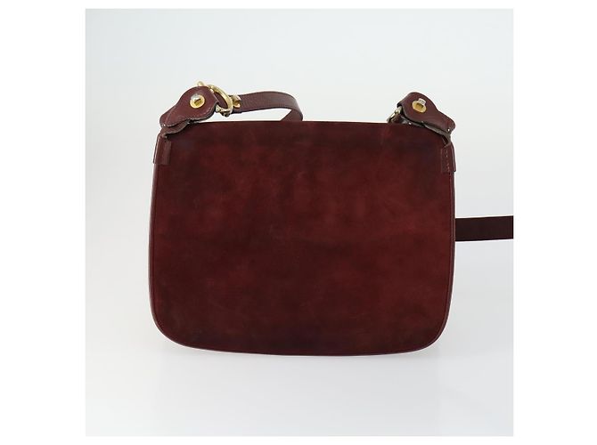 Cartier Borsa a Spalla in Pelle 2 Set Bordeaux Auth 151718 Bordò - vista 3
