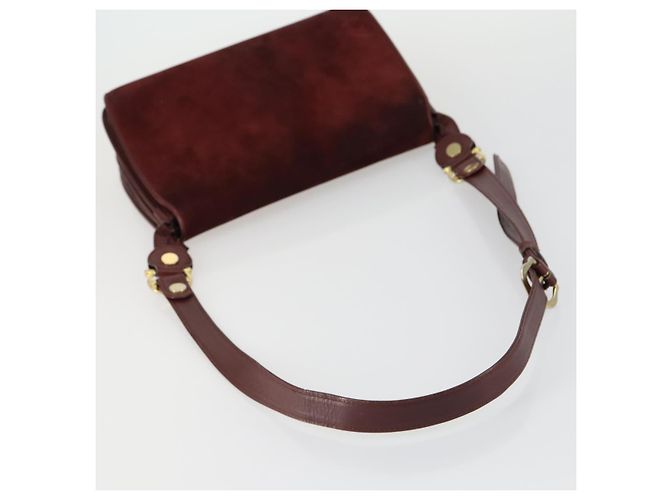 Cartier Borsa a Spalla in Pelle 2 Set Bordeaux Auth 151718 Bordò - vista 5