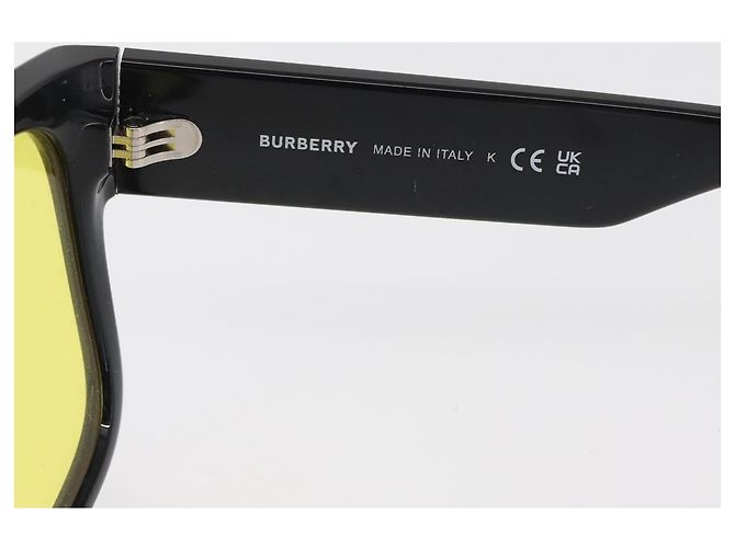 Gafas de sol BURBERRY de plástico negras Auth BA8963 Negro - vista 8
