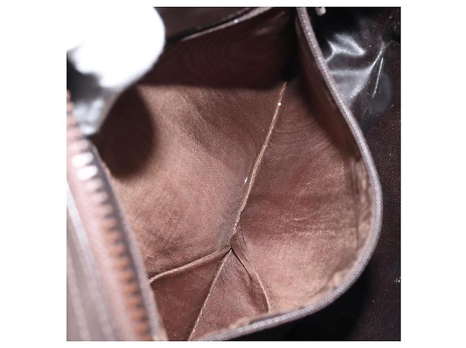 Céline Borsa a Spalla CELINE in Pelle Scamosciata Marrone Oro Auth ep12279 D'oro - vista 20