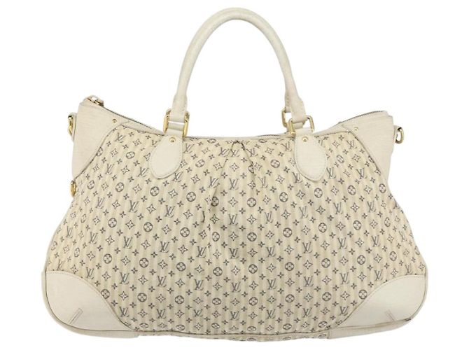 LOUIS VUITTON Borsa Croisette Marina GM Mini Lin Monogram Blu M95492 Auth 156543 - vista 13