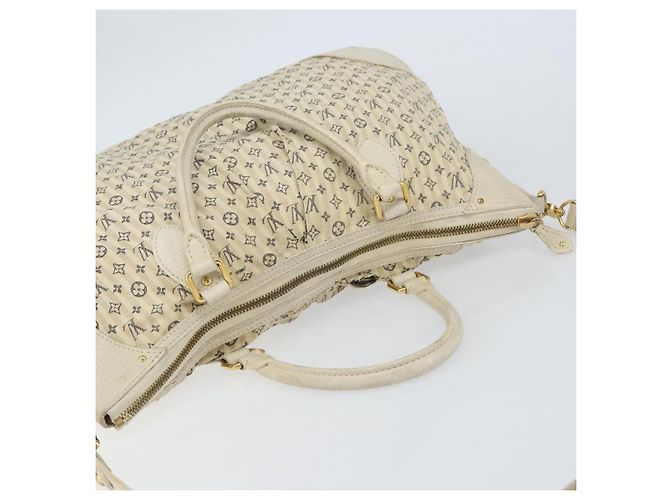 LOUIS VUITTON Borsa Croisette Marina GM Mini Lin Monogram Blu M95492 Auth 156543 - vista 6