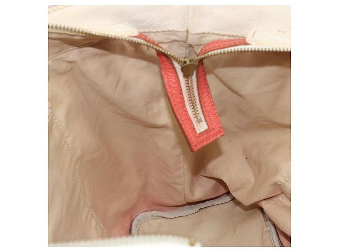 Borsa a mano BURBERRY Blue Label in tela e pelle beige arancione Auth mr1650 - vista 18