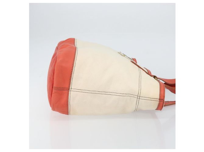 Borsa a mano BURBERRY Blue Label in tela e pelle beige arancione Auth mr1650 - vista 4