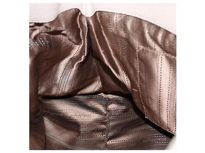 Borsa a Spalla Salvatore Ferragamo in Pelle Beige Oro Auth 152265 D'oro - vista 17