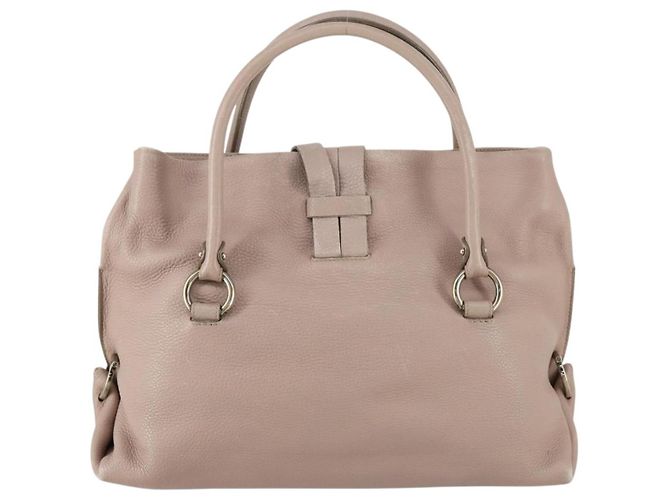 Borsa a Spalla Salvatore Ferragamo in Pelle Beige Oro Auth 152265 D'oro - vista 3