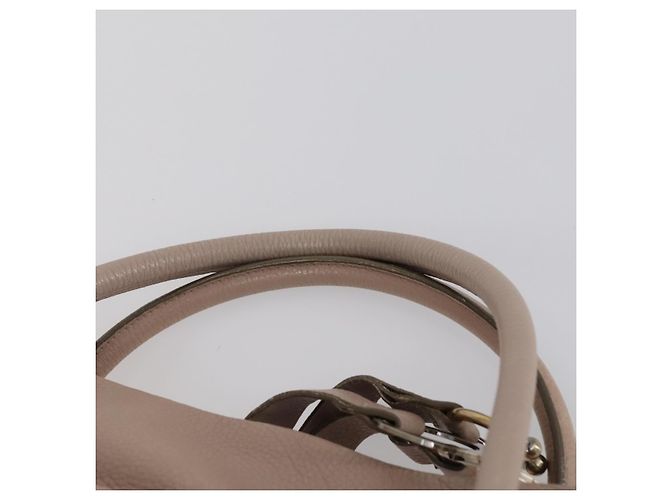Borsa a Spalla Salvatore Ferragamo in Pelle Beige Oro Auth 152265 D'oro - vista 8