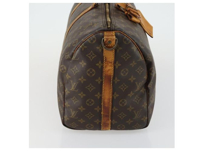 LOUIS VUITTON Monogram Keepall Bandouliere 50 Bolsa Boston M41416 LV Auth 155506 Monograma - vista 4