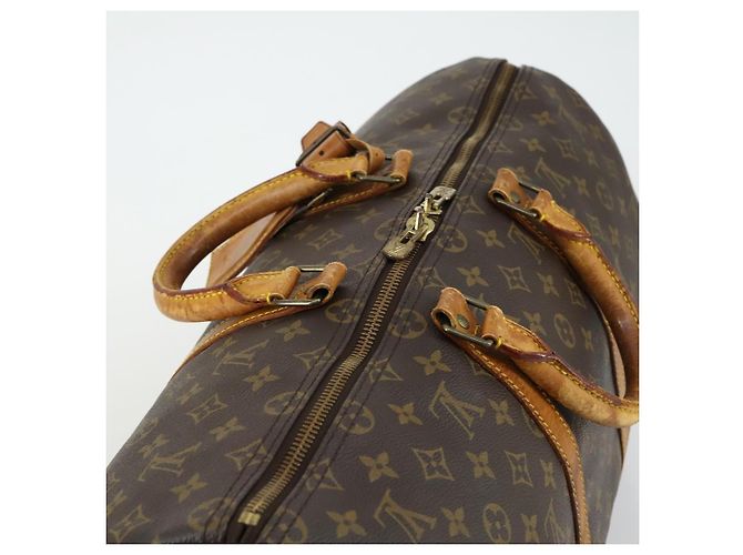 LOUIS VUITTON Monogram Keepall Bandouliere 50 Bolsa Boston M41416 LV Auth 155506 Monograma - vista 6
