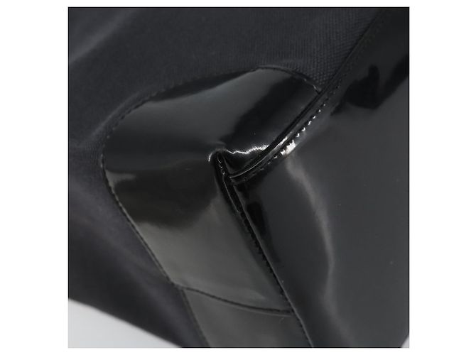 Borsa a mano GUCCI in tela nera e argento 002 1121 1669 Auth 151479 Nero - vista 11
