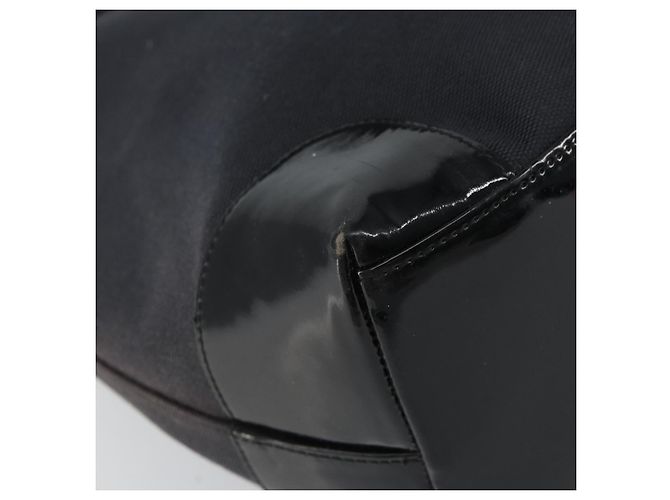 Borsa a mano GUCCI in tela nera e argento 002 1121 1669 Auth 151479 Nero - vista 13