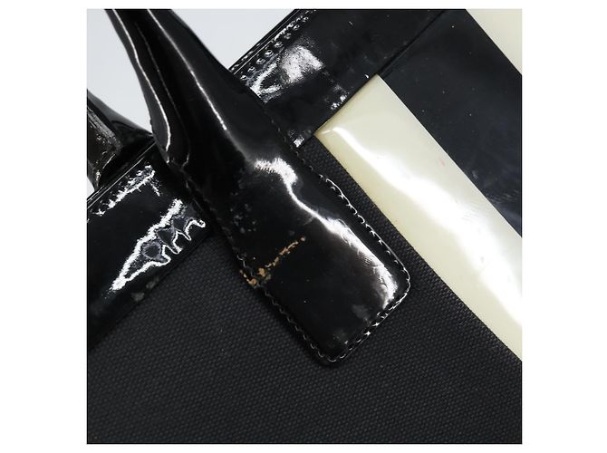 Borsa a mano GUCCI in tela nera e argento 002 1121 1669 Auth 151479 Nero - vista 14