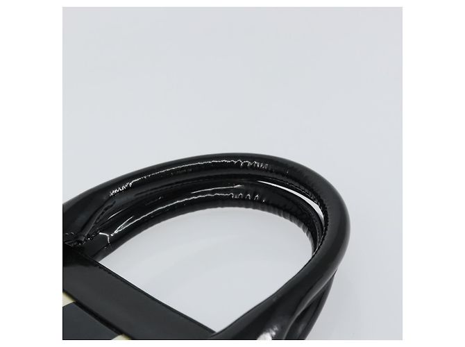 Borsa a mano GUCCI in tela nera e argento 002 1121 1669 Auth 151479 Nero - vista 8
