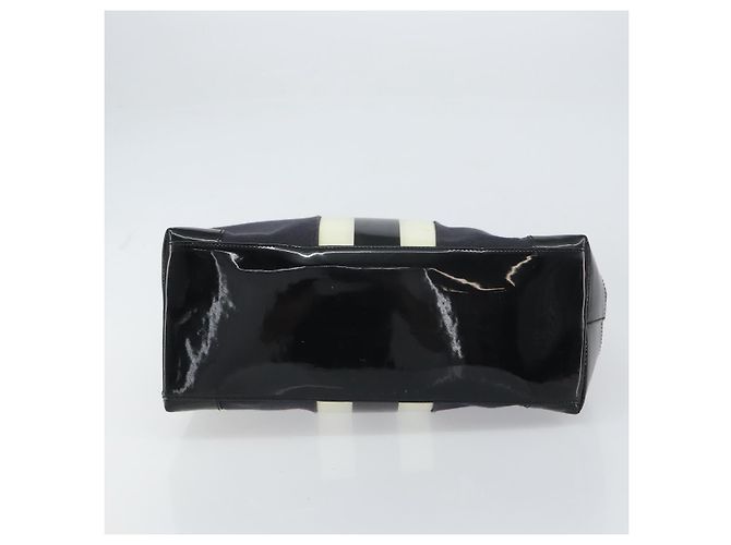 Borsa a mano GUCCI in tela nera e argento 002 1121 1669 Auth 151479 Nero - vista 9