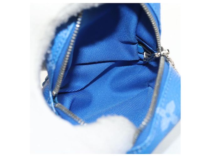 LOUIS VUITTON Pochette Quadrata Bijoux Monogram Clouds Blu MP2792 Auth 145601SM Monogramma - vista 10