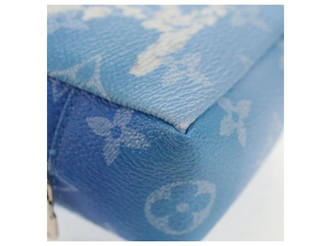 LOUIS VUITTON Pochette Quadrata Bijoux Monogram Clouds Blu MP2792 Auth 145601SM Monogramma - vista 14