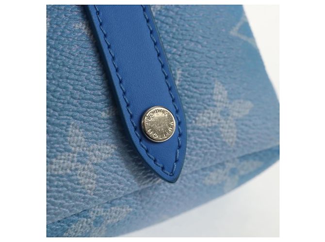 LOUIS VUITTON Pochette Quadrata Bijoux Monogram Clouds Blu MP2792 Auth 145601SM Monogramma - vista 18