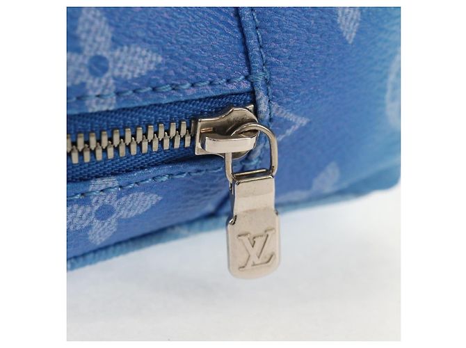 LOUIS VUITTON Pochette Quadrata Bijoux Monogram Clouds Blu MP2792 Auth 145601SM Monogramma - vista 19