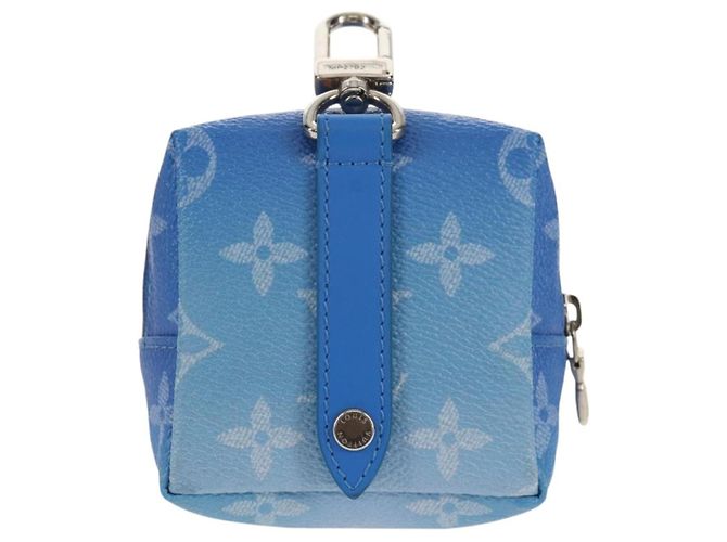 LOUIS VUITTON Pochette Quadrata Bijoux Monogram Clouds Blu MP2792 Auth 145601SM Monogramma - vista 2
