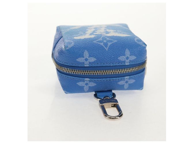 LOUIS VUITTON Pochette Quadrata Bijoux Monogram Clouds Blu MP2792 Auth 145601SM Monogramma - vista 6