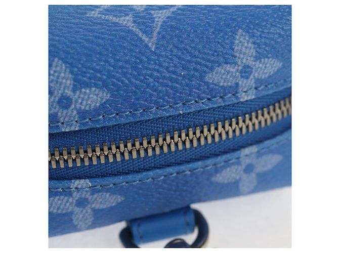 LOUIS VUITTON Pochette Quadrata Bijoux Monogram Clouds Blu MP2792 Auth 145601SM Monogramma - vista 7