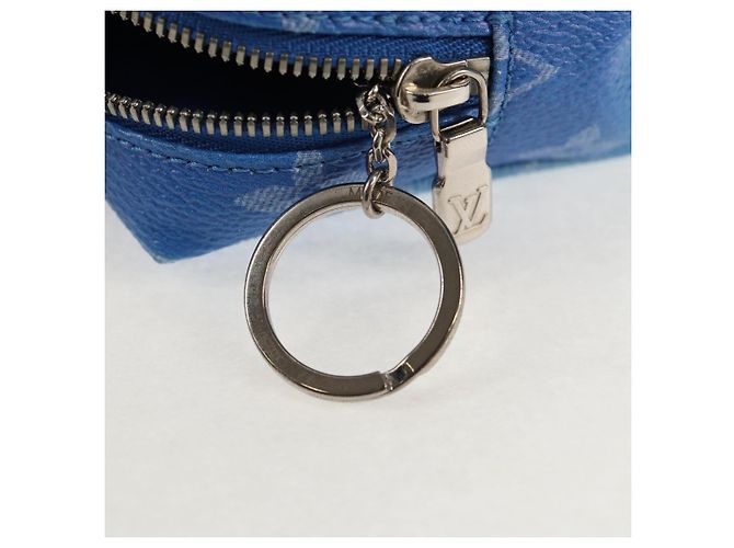 LOUIS VUITTON Pochette Quadrata Bijoux Monogram Clouds Blu MP2792 Auth 145601SM Monogramma - vista 9