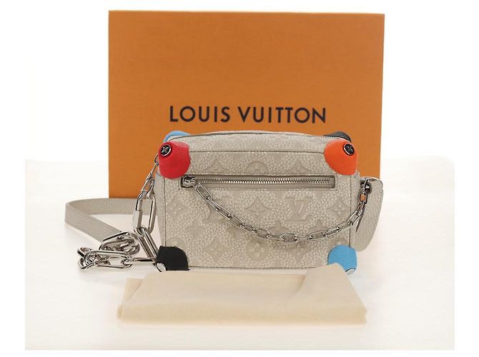 LOUIS VUITTON Borsa Soft Trunk Taurillon Monogram M81606 LV Auth 146364SM Marrone - vista 12