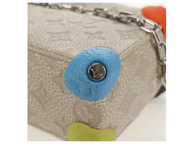 LOUIS VUITTON Borsa Soft Trunk Taurillon Monogram M81606 LV Auth 146364SM Marrone - vista 15
