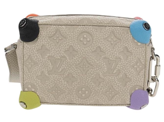 LOUIS VUITTON Borsa Soft Trunk Taurillon Monogram M81606 LV Auth 146364SM Marrone - vista 2